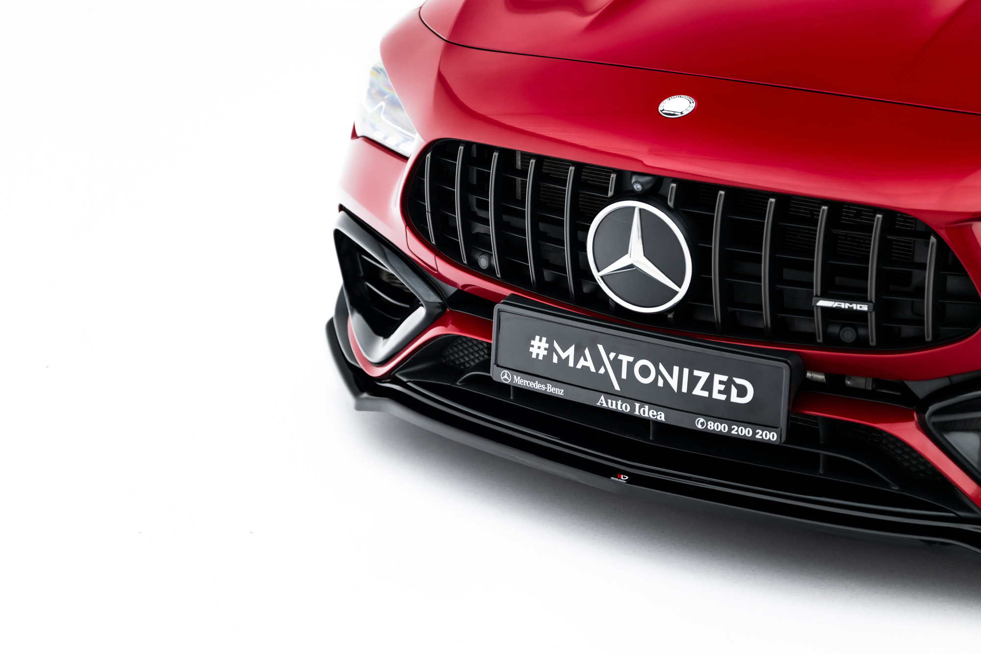 Frontspoiler Mercedes-Benz AMG CLA 45 Aero (C118) 2019 - 2023 | Sport Glossy Black Edition V4 – bilde 3