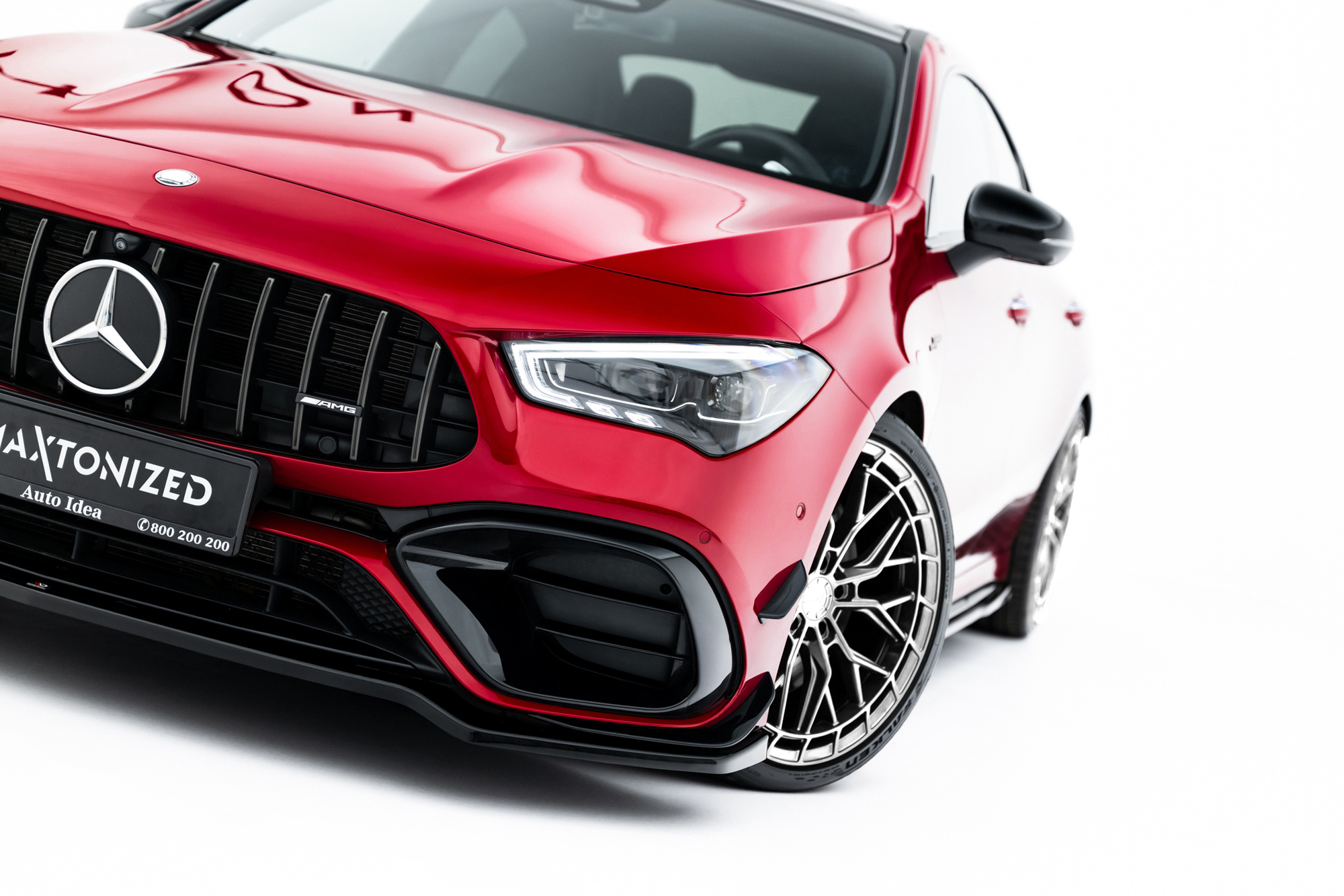 Frontspoiler Mercedes-Benz AMG CLA 45 Aero (C118) 2019 - 2023 | Sport Glossy Black Edition V4 – bilde 4