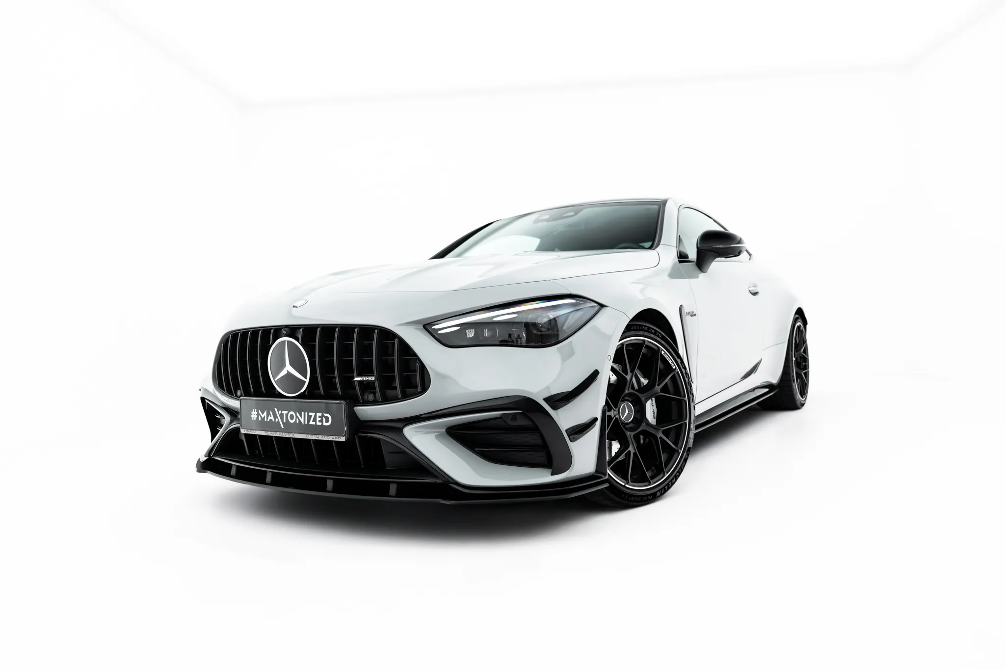 Frontspoiler Mercedes-Benz AMG Cle 53 Aero (C236) 2023 -> | Street Pro Black Edition