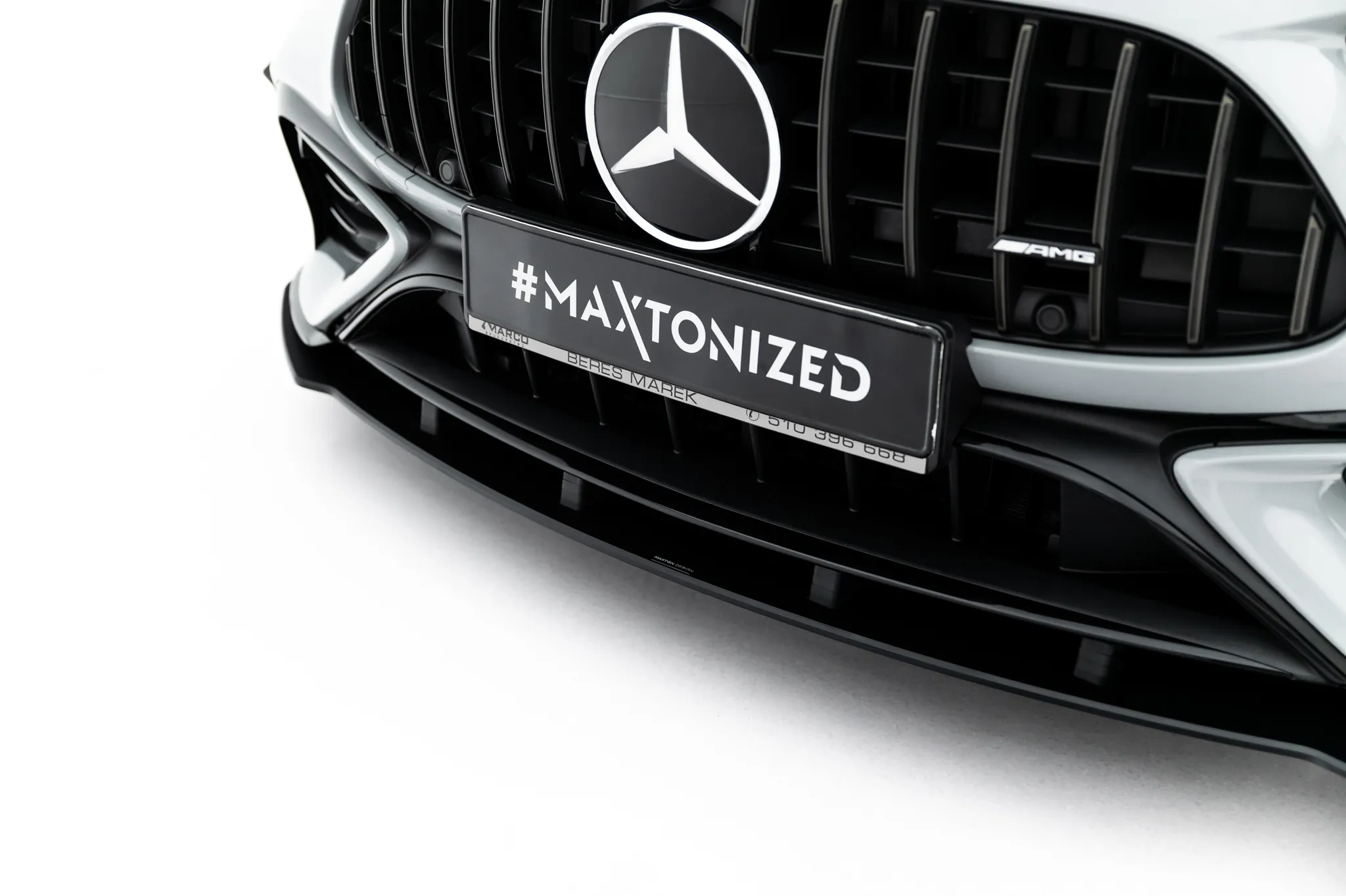 Frontspoiler Mercedes-Benz AMG Cle 53 Aero (C236) 2023 -> | Street Pro Black Edition – bilde 3