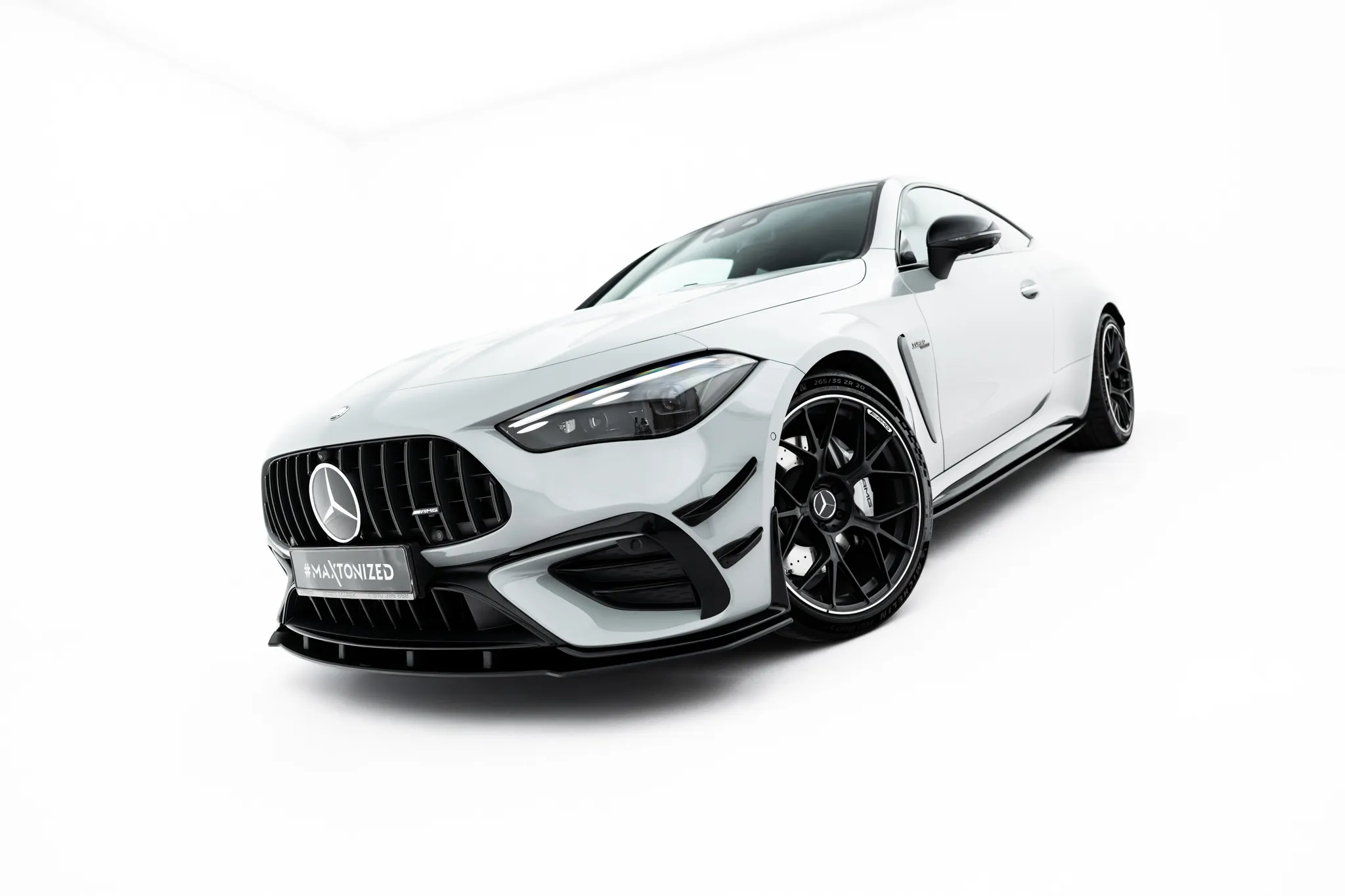 Frontspoiler Mercedes-Benz AMG Cle 53 Aero (C236) 2023 -> | Street Pro Black Edition – bilde 4