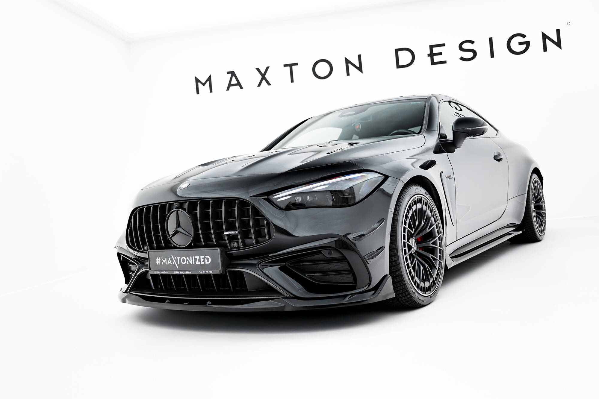 Frontspoiler Mercedes-Benz AMG CLE 53 (C236) 2023 -> | V2 Sport Glossy Black Edition – bilde 3