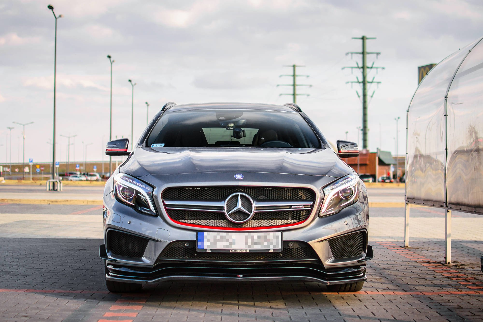 Frontspoiler Mercedes-Benz AMG GLA 45 2014 - 2017 | Sport Glossy Black Edition
