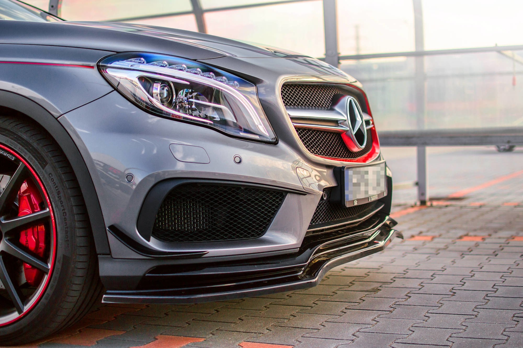 Frontspoiler Mercedes-Benz AMG GLA 45 2014 - 2017 | Sport Glossy Black Edition – bilde 3