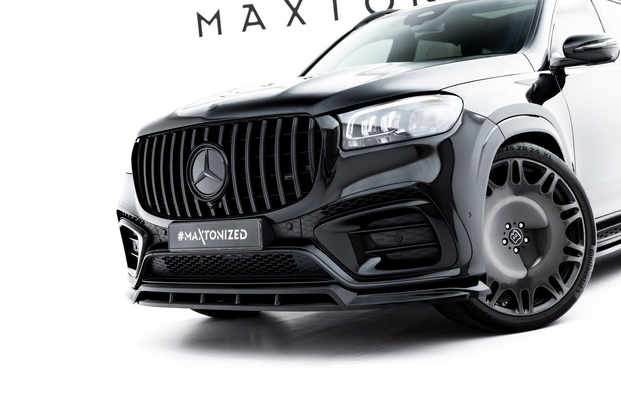 Frontspoiler Mercedes-Benz AMG GLS (X167) Facelift 2023 -> | Sport Glossy Black Edition