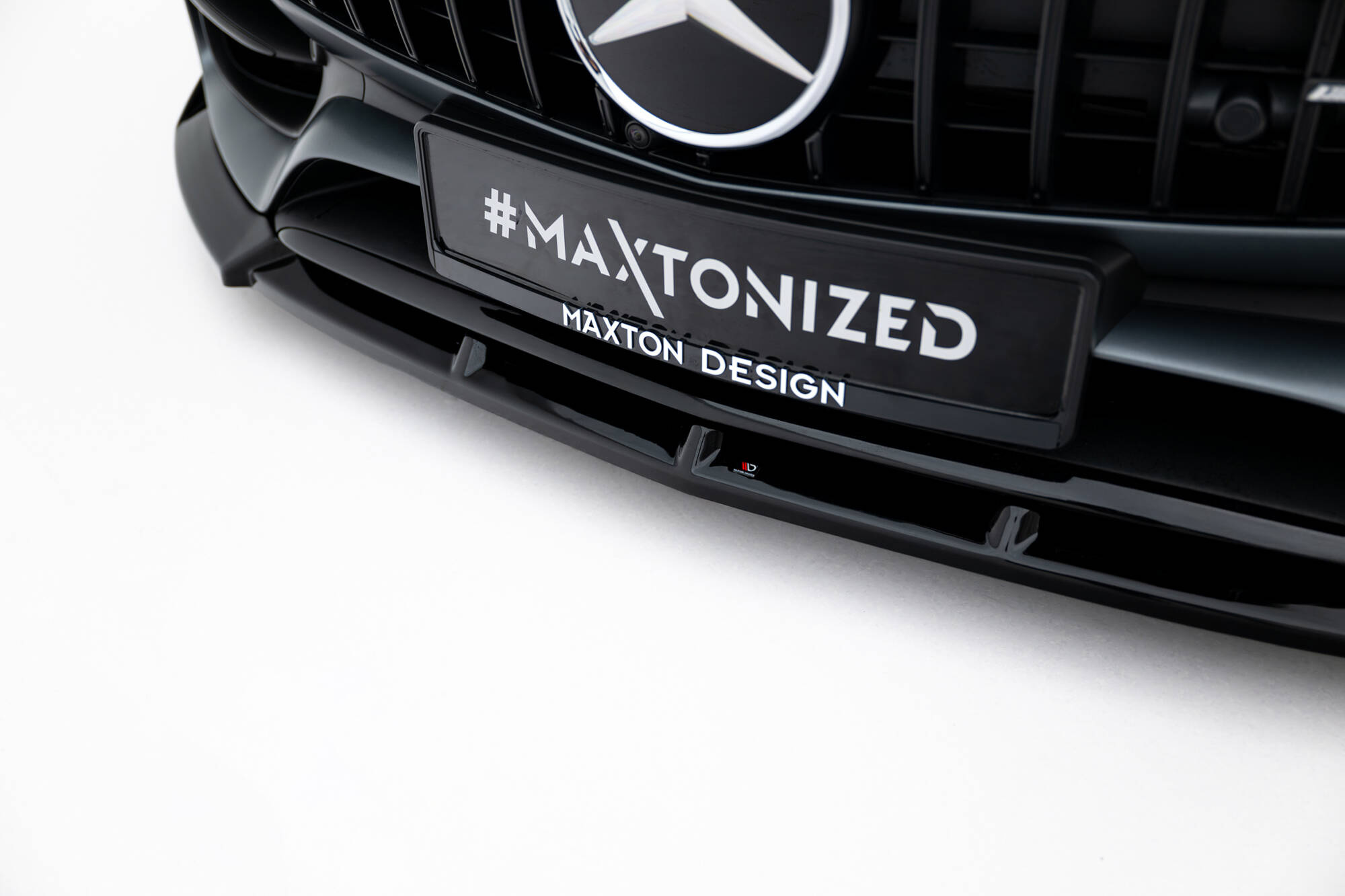 Frontspoiler Mercedes-Benz AMG GT C (C190) Facelift 2017 - 2023 | Sport Glossy Black Edition – bilde 3