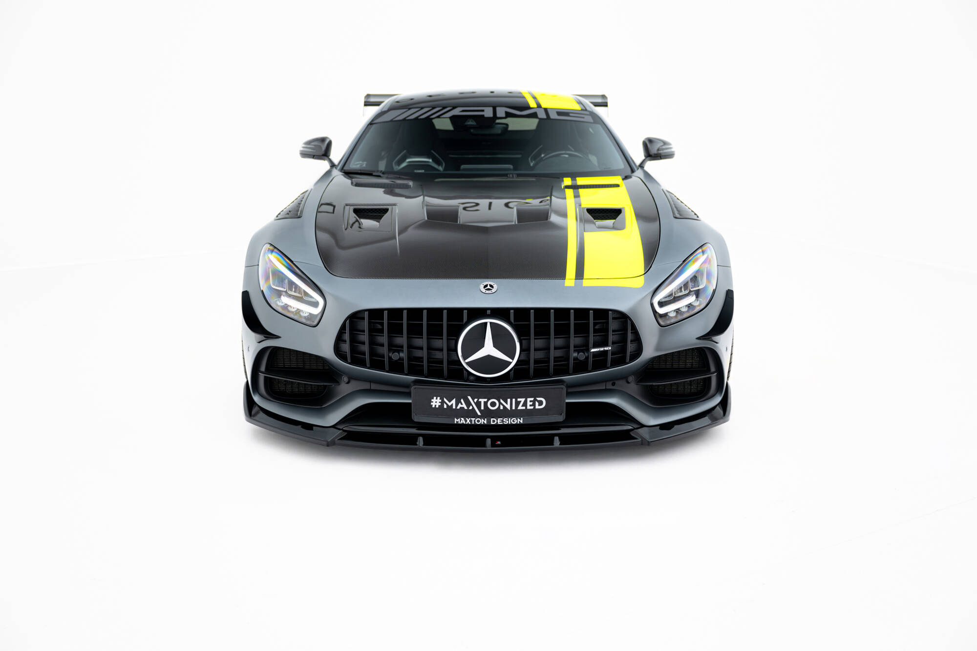 Frontspoiler Mercedes-Benz AMG GT C (C190) Facelift 2017 - 2023 | Sport Glossy Black Edition – bilde 7
