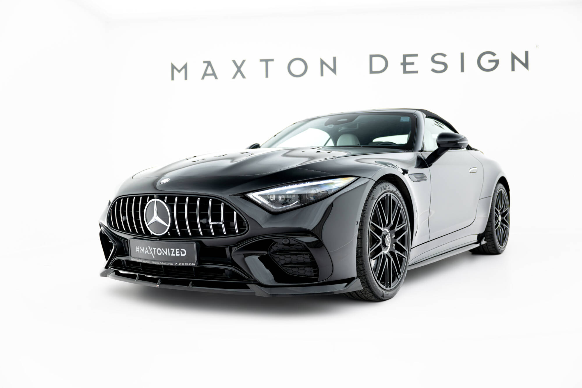 Frontspoiler Mercedes-Benz AMG SL 63 (R232) 2022 -> | Sport Glossy Black Edition – bilde 3