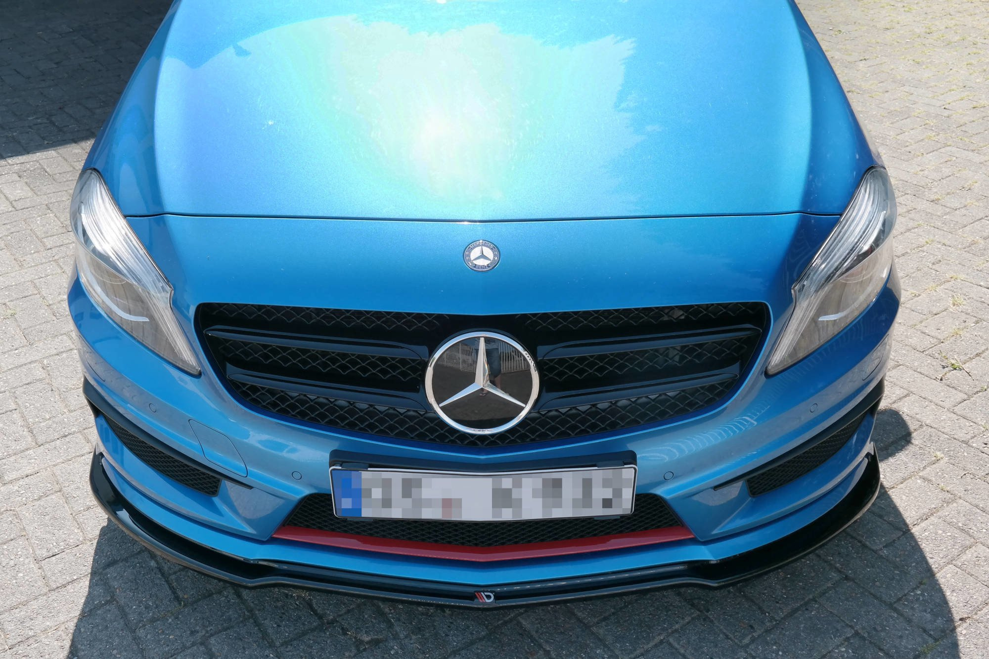 Frontspoiler Mercedes-Benz AMG (W176) Pre-Facelift 2013 - 2015 | Sport Glossy Black Edition