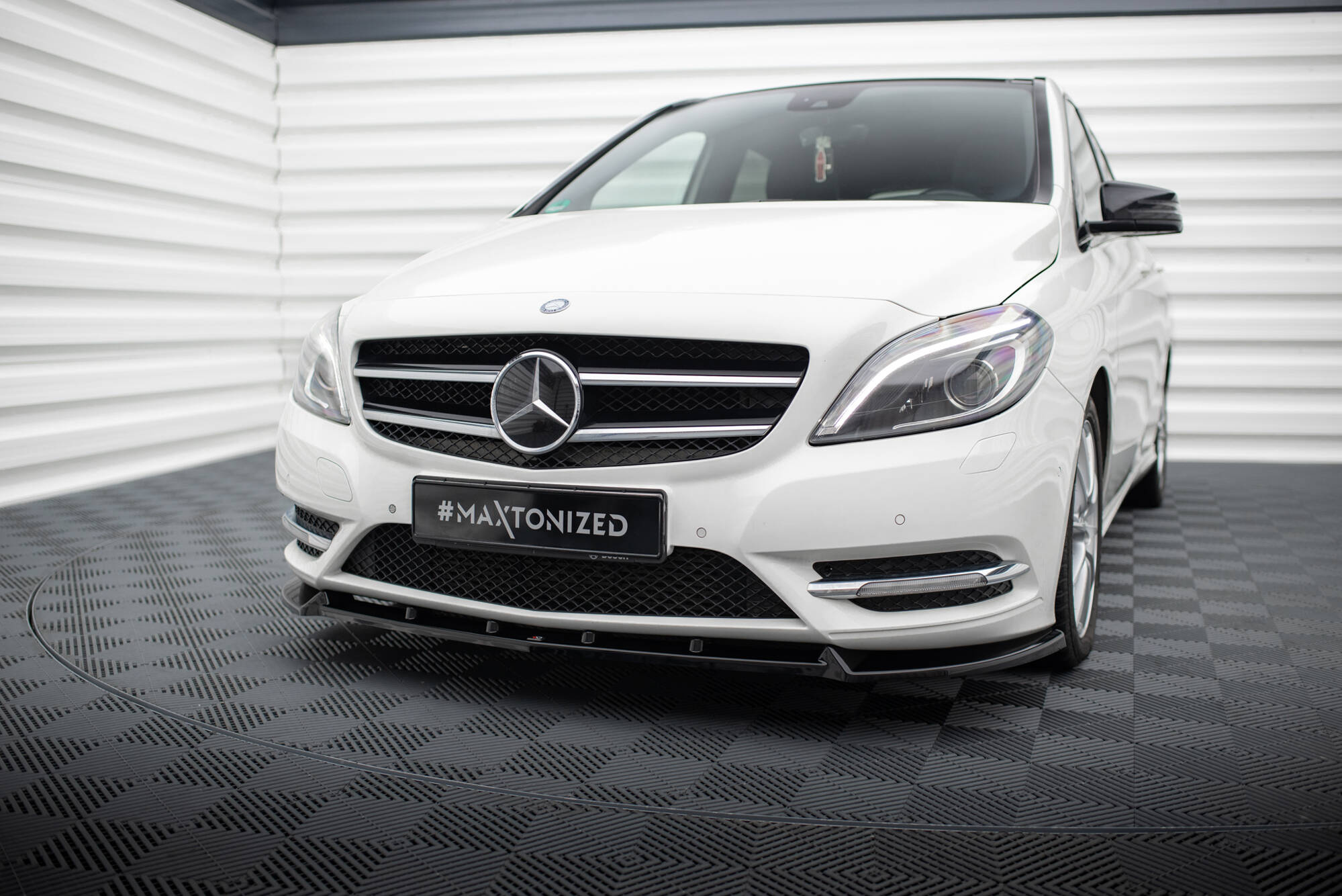 Frontspoiler Mercedes-Benz B (W246) 2011 - 2014 | Sport Glossy Black Edition