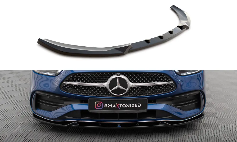 Frontspoiler Mercedes-Benz C AMG-Line ( W206 / S206) 2021-> | V.1 Glossy Black Edition – bilde 3