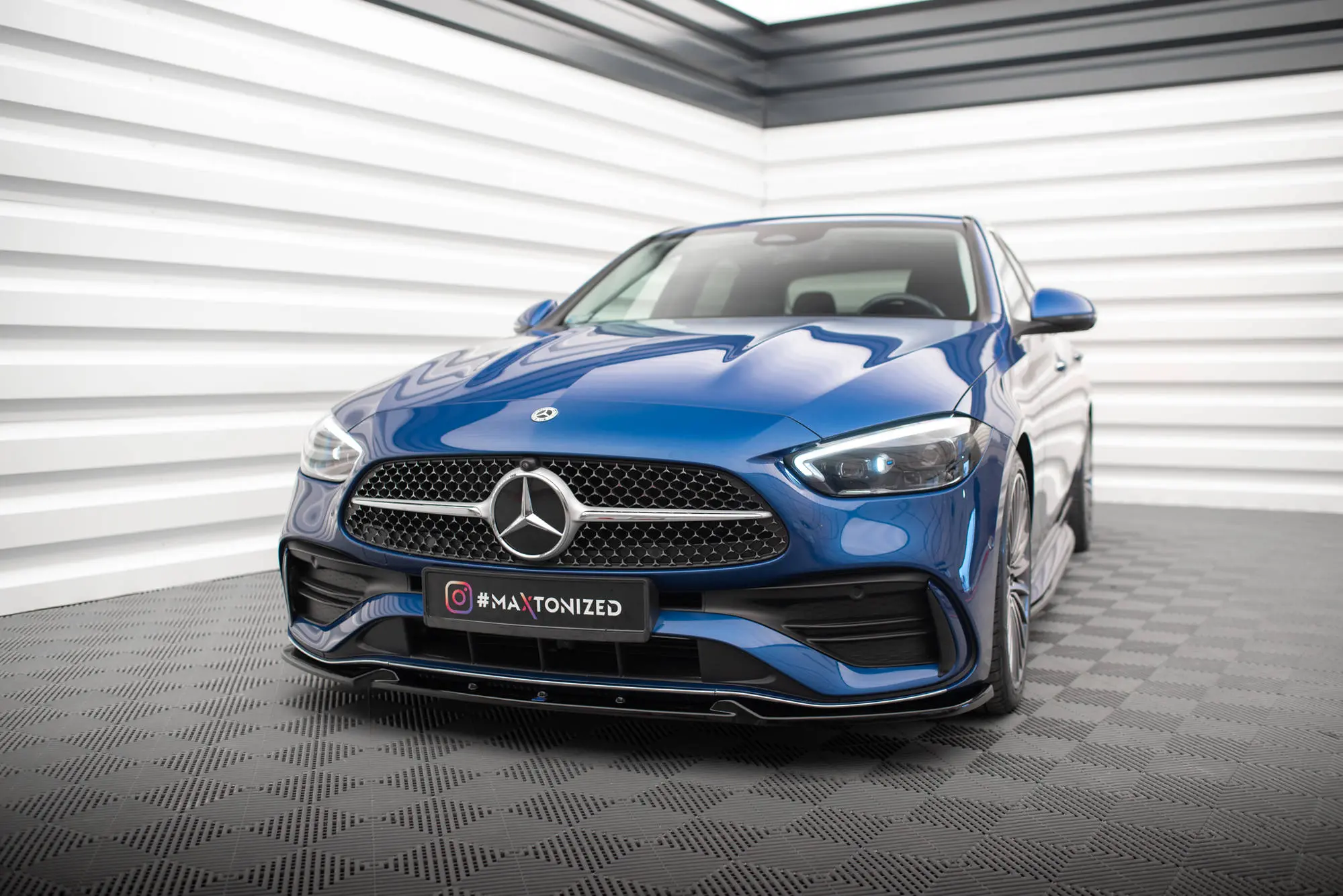 Frontspoiler Mercedes-Benz C AMG-Line ( W206 / S206) 2021-> | V.1 Glossy Black Edition – bilde 4