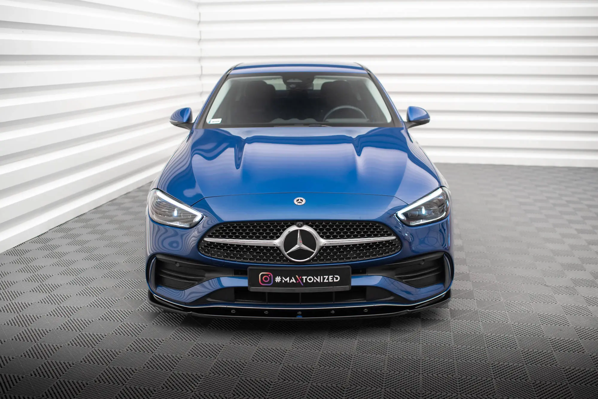 Frontspoiler Mercedes-Benz C AMG-Line ( W206 / S206) 2021-> | V.2 Glossy Black Edition – bilde 2