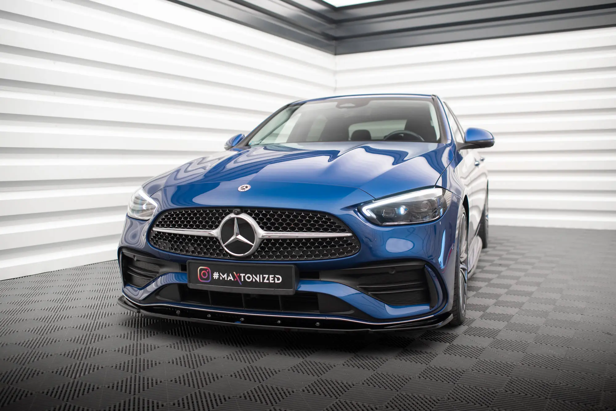 Frontspoiler Mercedes-Benz C AMG-Line ( W206 / S206) 2021-> | V.2 Glossy Black Edition – bilde 4