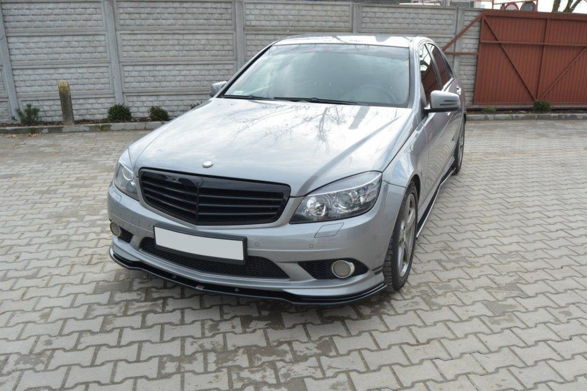 Frontspoiler Mercedes-Benz C AMG (W204) 2007 - 2011 | Sport Glossy Black Edition