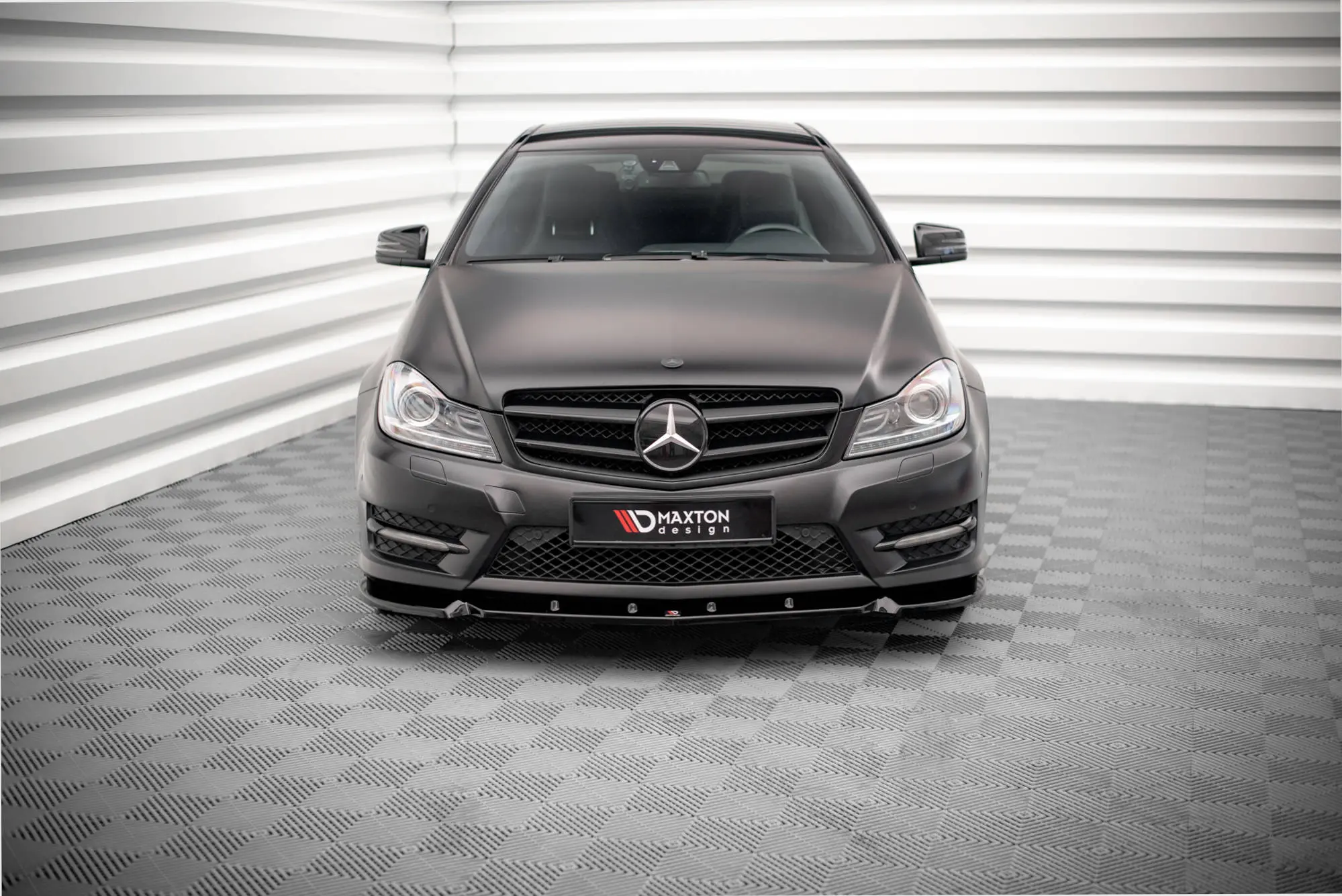 Frontspoiler Mercedes-Benz C Coupe I (C204) AMG-Line 2011-2015 | V.1 Glossy Black Edition
