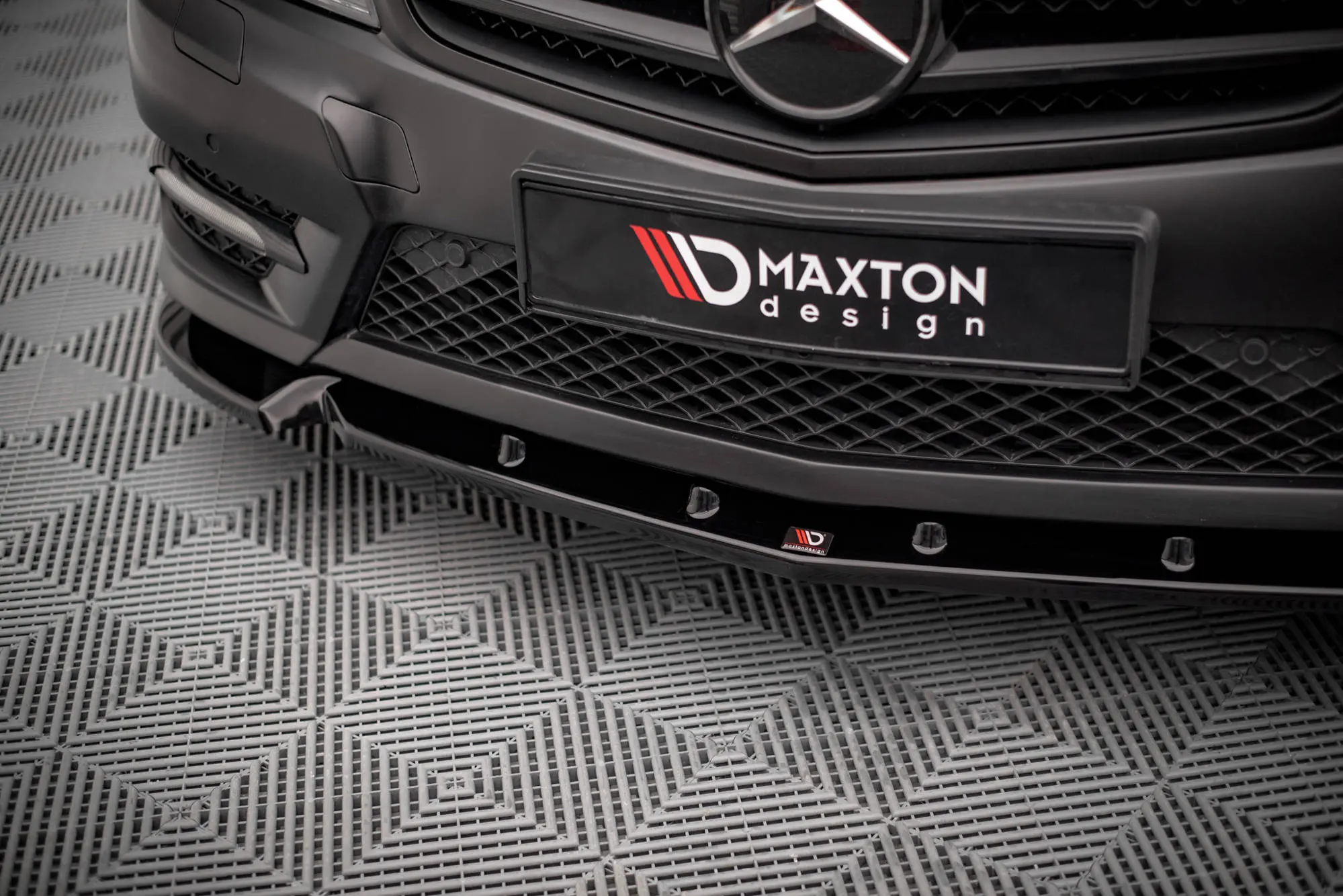 Frontspoiler Mercedes-Benz C Coupe I (C204) AMG-Line 2011-2015 | V.1 Glossy Black Edition – bilde 2