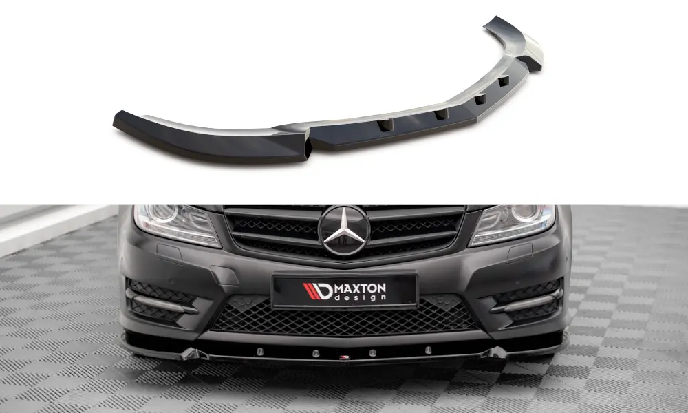 Frontspoiler Mercedes-Benz C Coupe I (C204) AMG-Line 2011-2015 | V.1 Glossy Black Edition – bilde 3