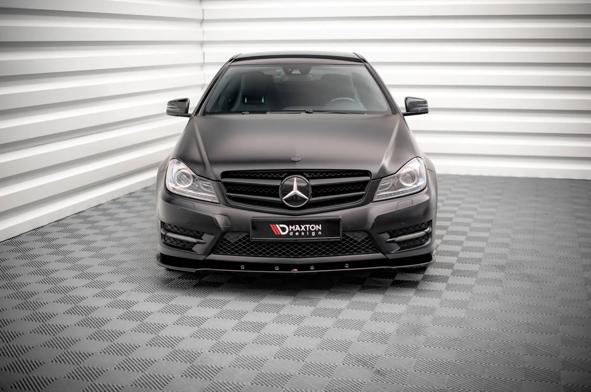 Frontspoiler Mercedes-Benz C Coupe I (C204) AMG-Line 2011-2015 | V.2 Glossy Black Edition