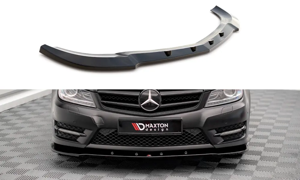 Frontspoiler Mercedes-Benz C Coupe I (C204) AMG-Line 2011-2015 | V.2 Glossy Black Edition – bilde 2