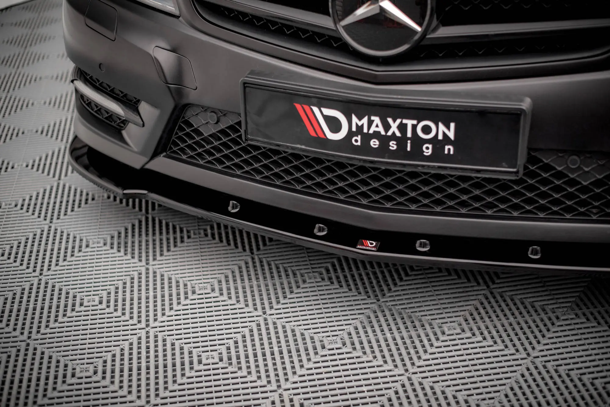 Frontspoiler Mercedes-Benz C Coupe I (C204) AMG-Line 2011-2015 | V.2 Glossy Black Edition – bilde 3