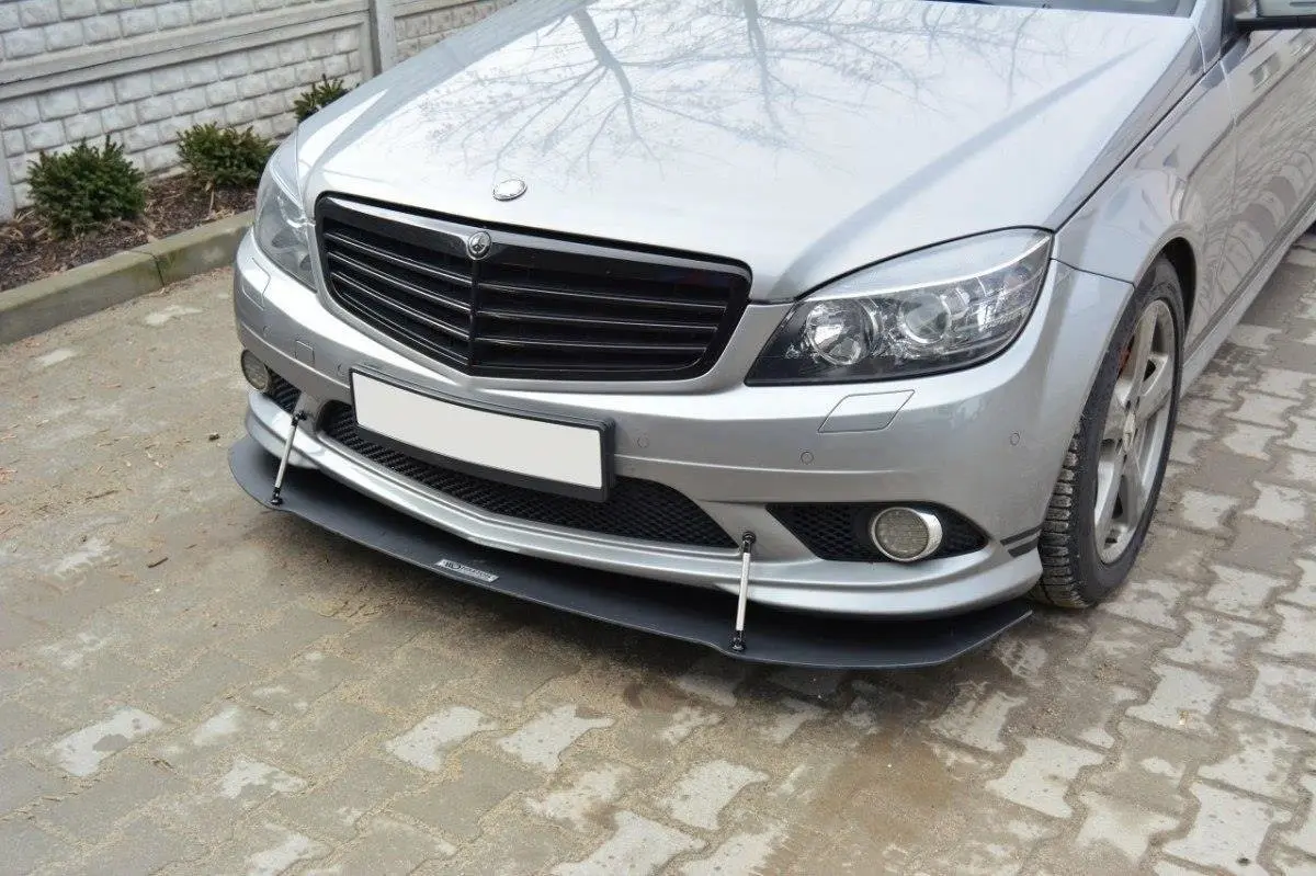 Frontspoiler Mercedes-Benz C (W204 / S204) AMG-Line 2007-2010 | Racing Black Edition – bilde 3