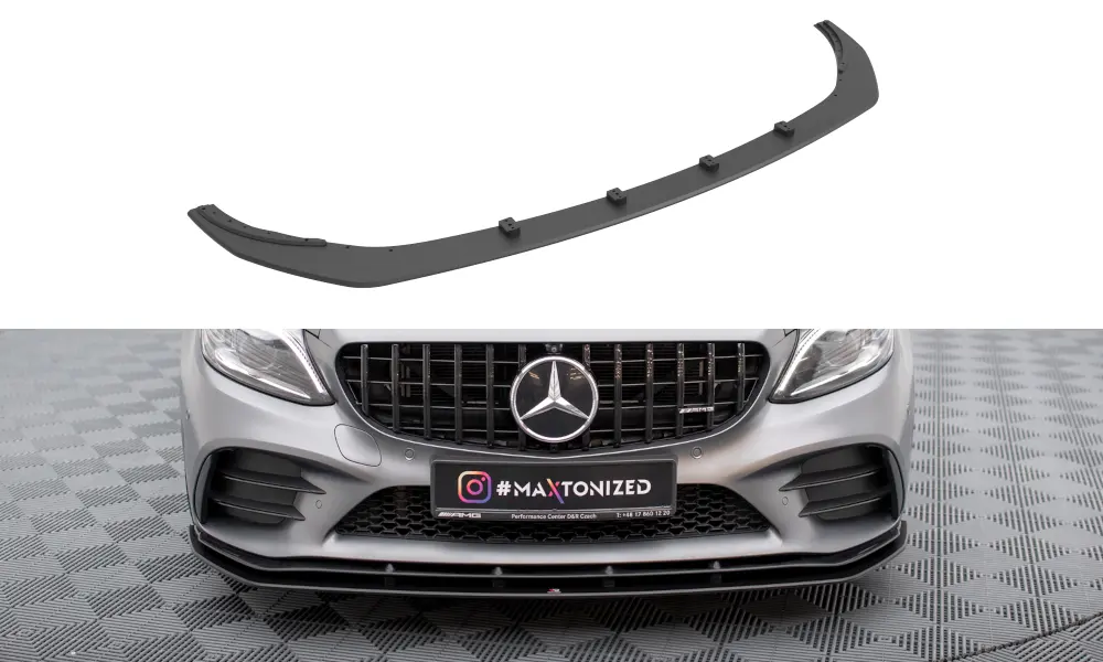 Frontspoiler Mercedes-Benz C43 AMG Coupe (C205) facelift 2018 - 2022 | Street Pro Black Edition – bilde 3