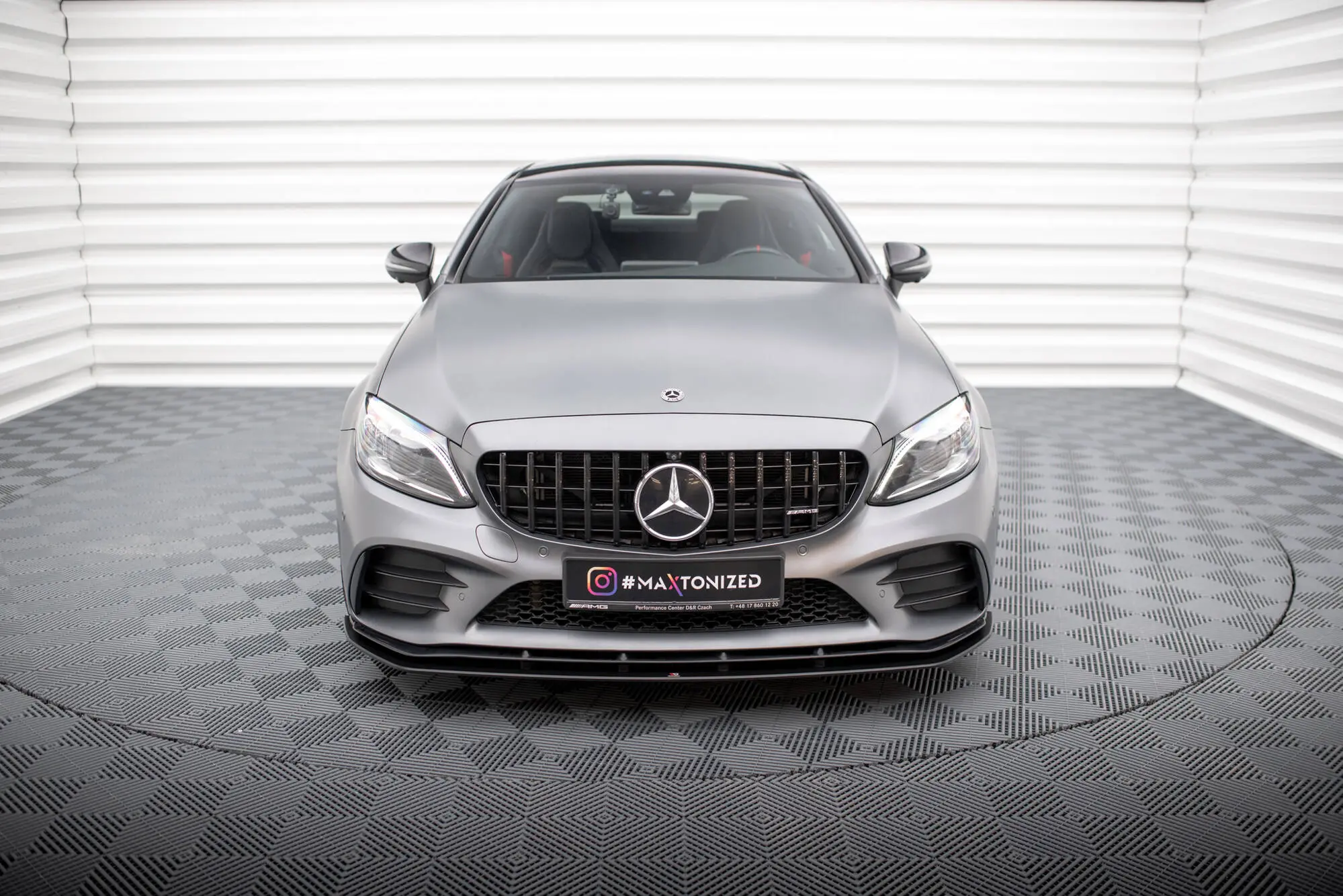 Frontspoiler Mercedes-Benz C43 AMG Coupe (C205) facelift 2018 - 2022 | Street Pro Black Edition – bilde 4