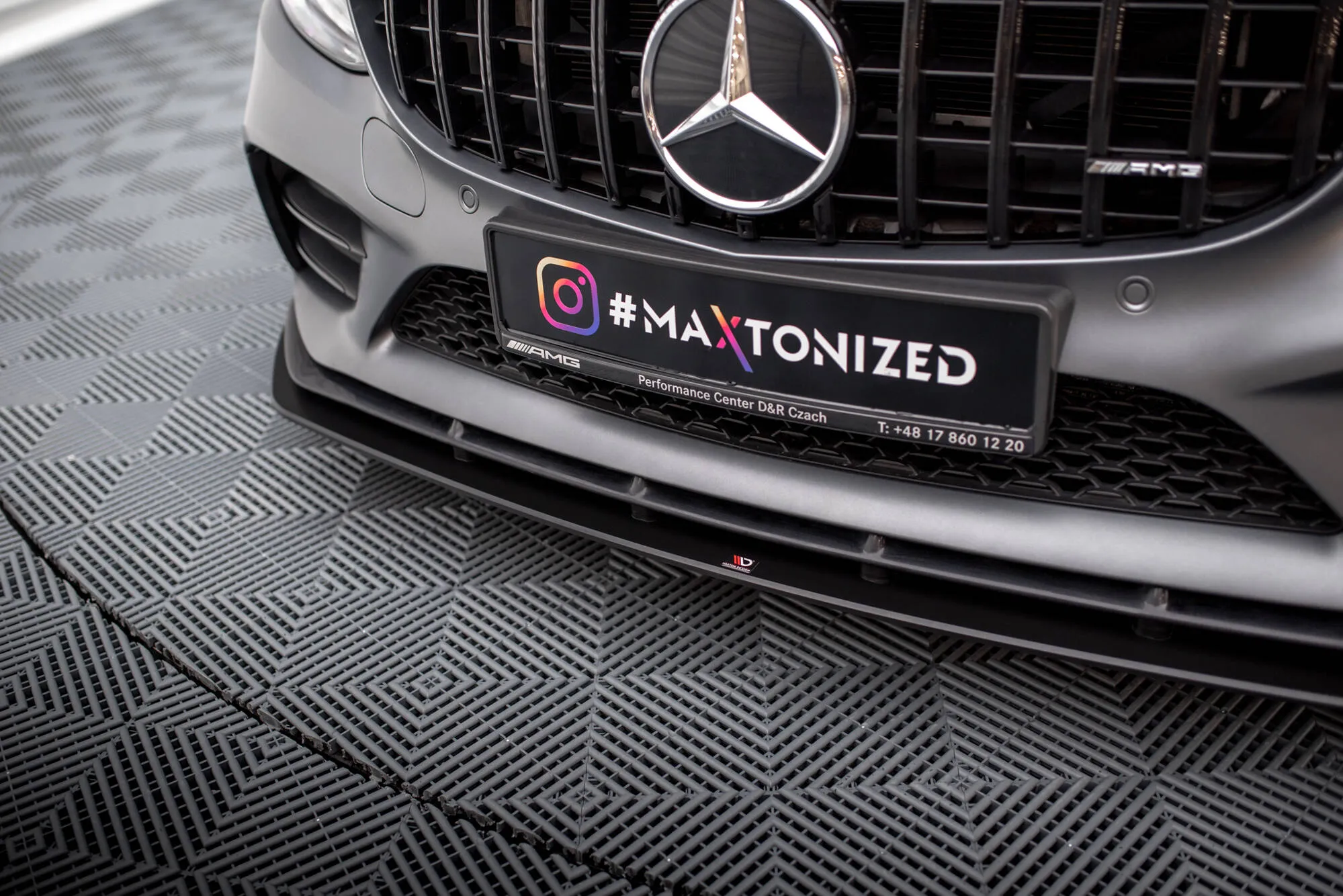 Frontspoiler Mercedes-Benz C43 AMG Coupe (C205) facelift 2018 - 2022 | Street Pro Black Edition – bilde 5