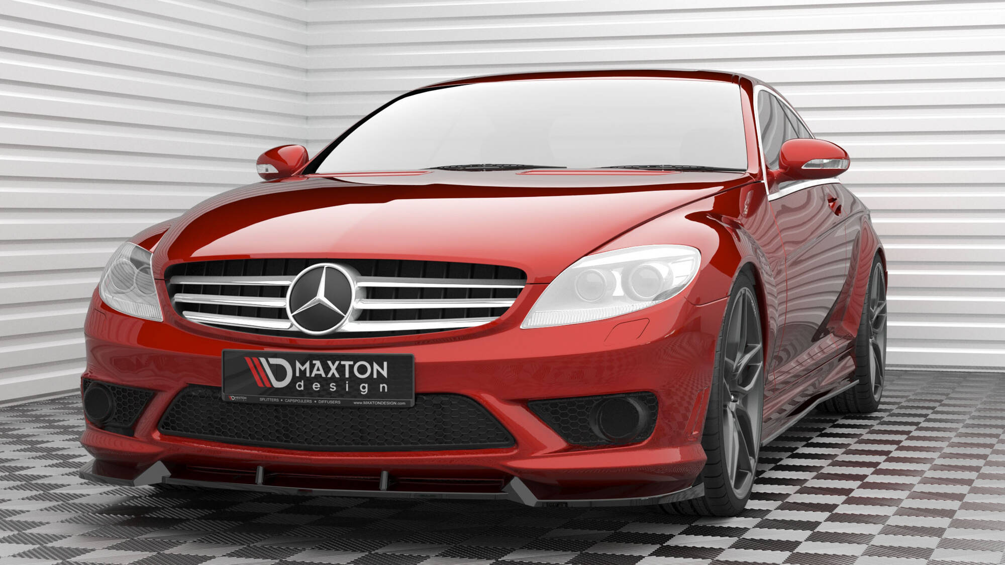 Frontspoiler Mercedes-Benz CL 63 AMG (C216) 2006 - 2010  | Sport Glossy Black Edition V1