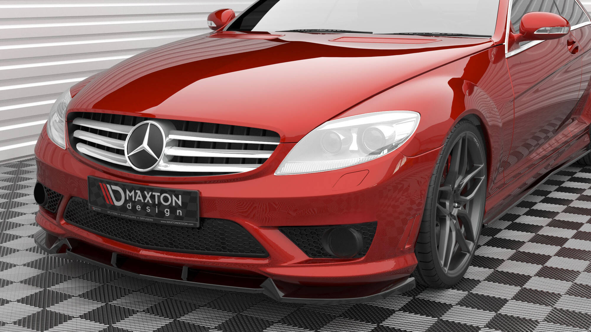 Frontspoiler Mercedes-Benz CL 63 AMG (C216) 2006 - 2010  | Sport Glossy Black Edition V1 – bilde 4