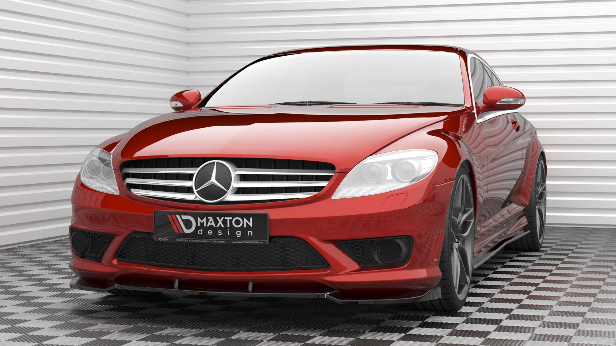 Frontspoiler Mercedes-Benz CL 63 AMG (C216) 2006 - 2010  | Sport Glossy Black Edition V2