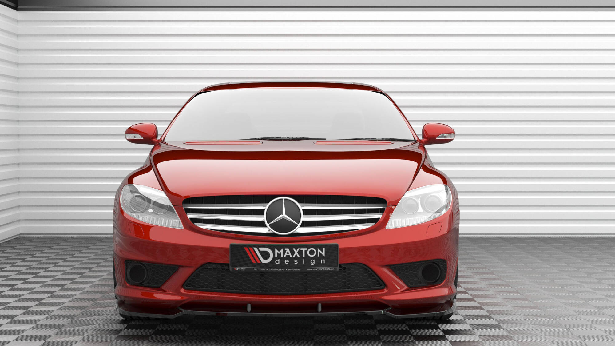 Frontspoiler Mercedes-Benz CL 63 AMG (C216) 2006 - 2010  | Sport Glossy Black Edition V2 – bilde 2