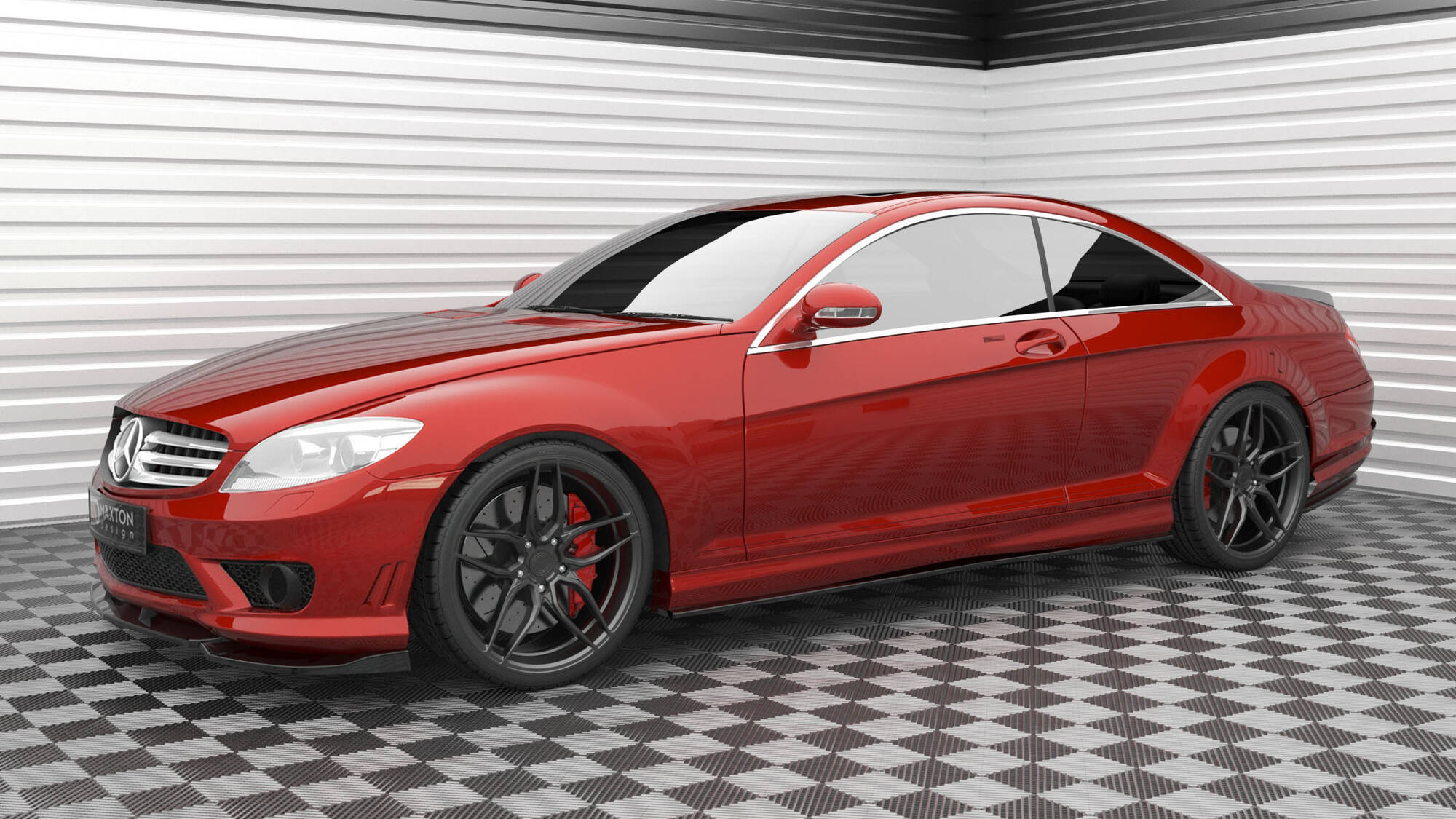 Frontspoiler Mercedes-Benz CL 63 AMG (C216) 2006 - 2010  | Sport Glossy Black Edition V2 – bilde 3