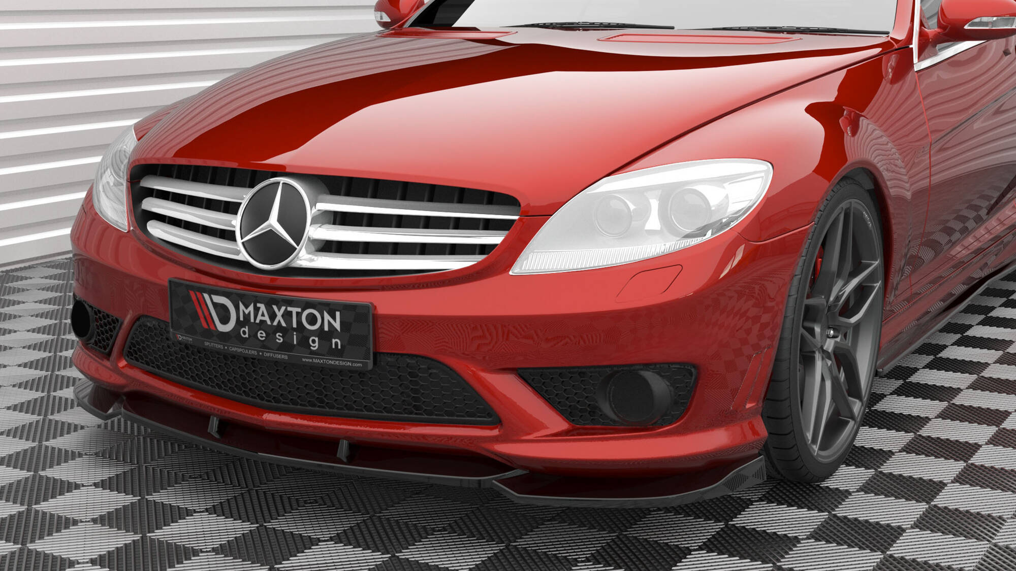 Frontspoiler Mercedes-Benz CL 63 AMG (C216) 2006 - 2010  | Sport Glossy Black Edition V2 – bilde 4