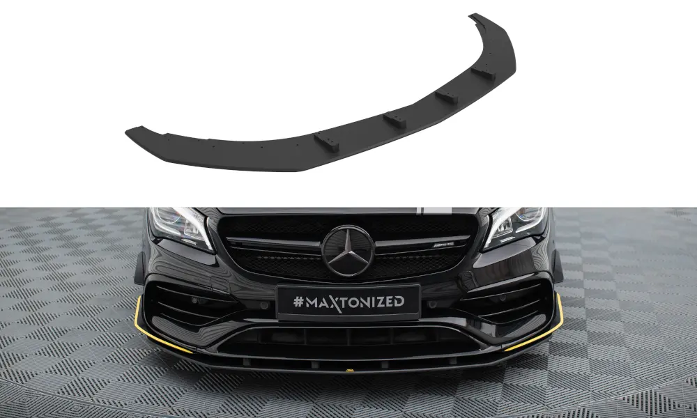 Frontspoiler Mercedes-Benz CLA 45 Aero AMG (C117) facelift 2017 - 2019 | Street Pro Black Edition – bilde 3