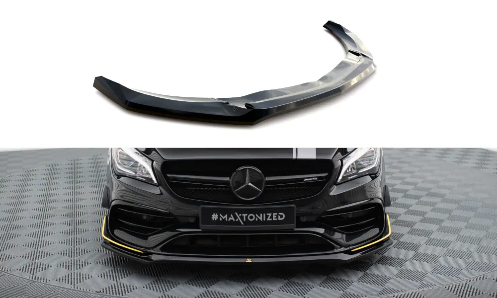 Frontspoiler Mercedes-Benz CLA 45 Aero AMG (C117) facelift 2017 - 2019 | V.3 Glossy Black Edition Image 3