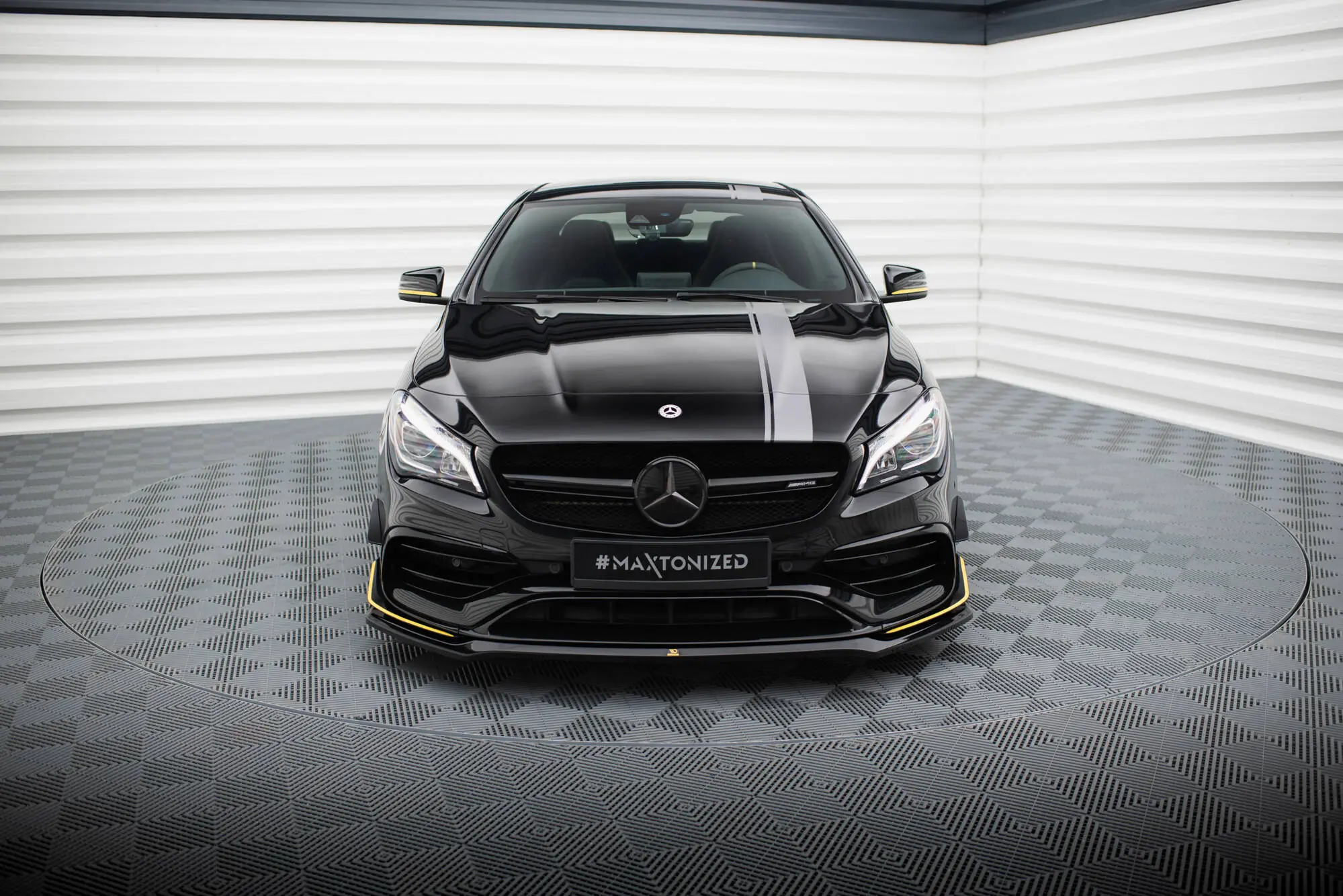 Frontspoiler Mercedes-Benz CLA 45 Aero AMG (C117) facelift 2017 - 2019 | V.3 Glossy Black Edition Image 4
