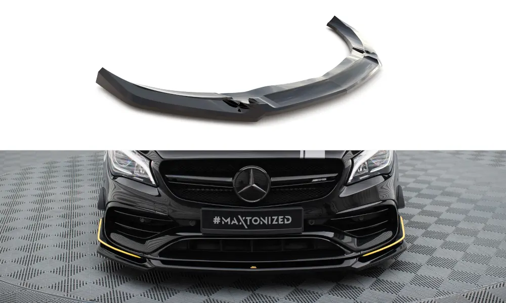 Frontspoiler Mercedes-Benz CLA 45 Aero AMG (C117) facelift 2017 - 2019 | V.4 Glossy Black Edition – bilde 2
