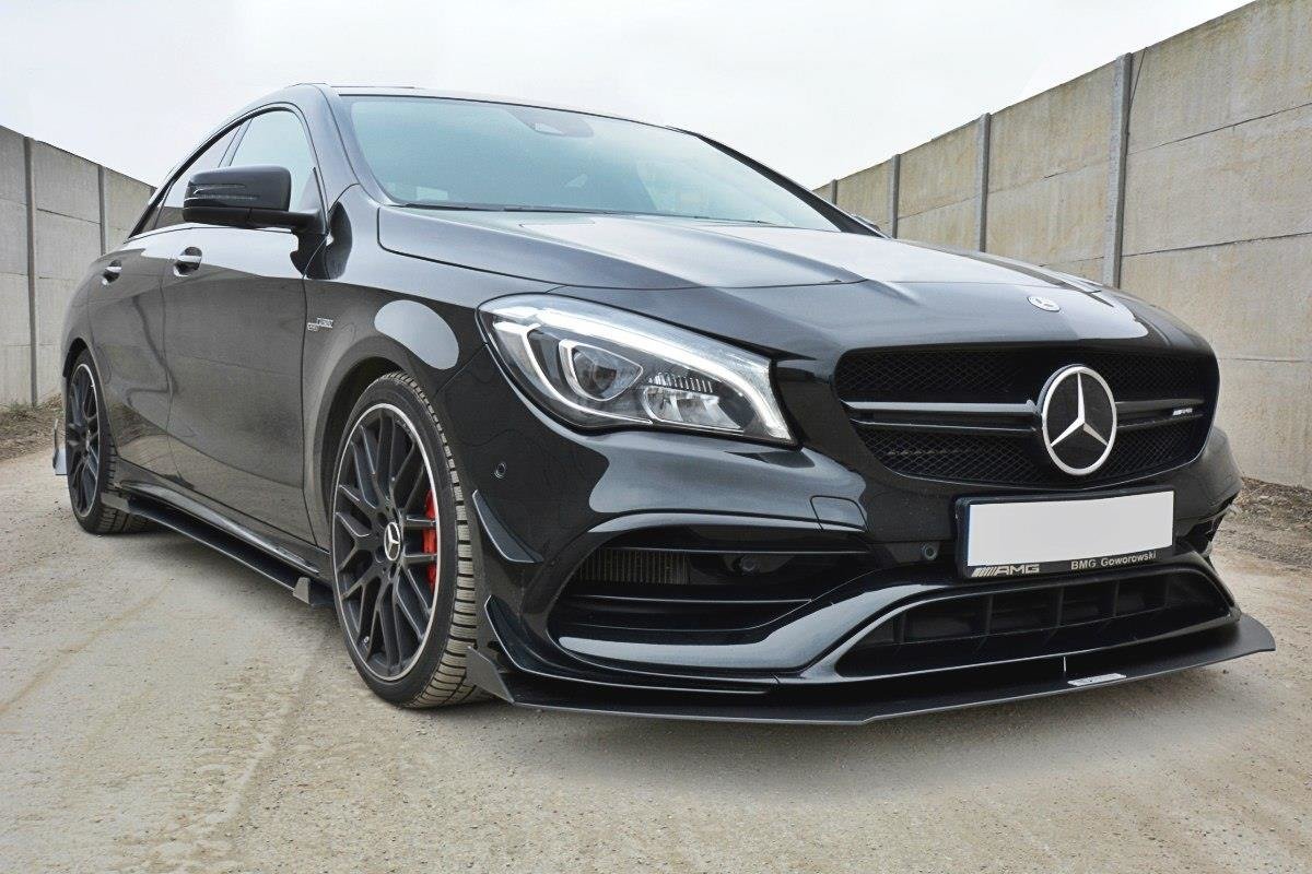 Frontspoiler Mercedes-Benz CLA A45 AMG (C117 / X117) Facelift 2017-2019 | V.1 Racing Black Edition – bilde 2