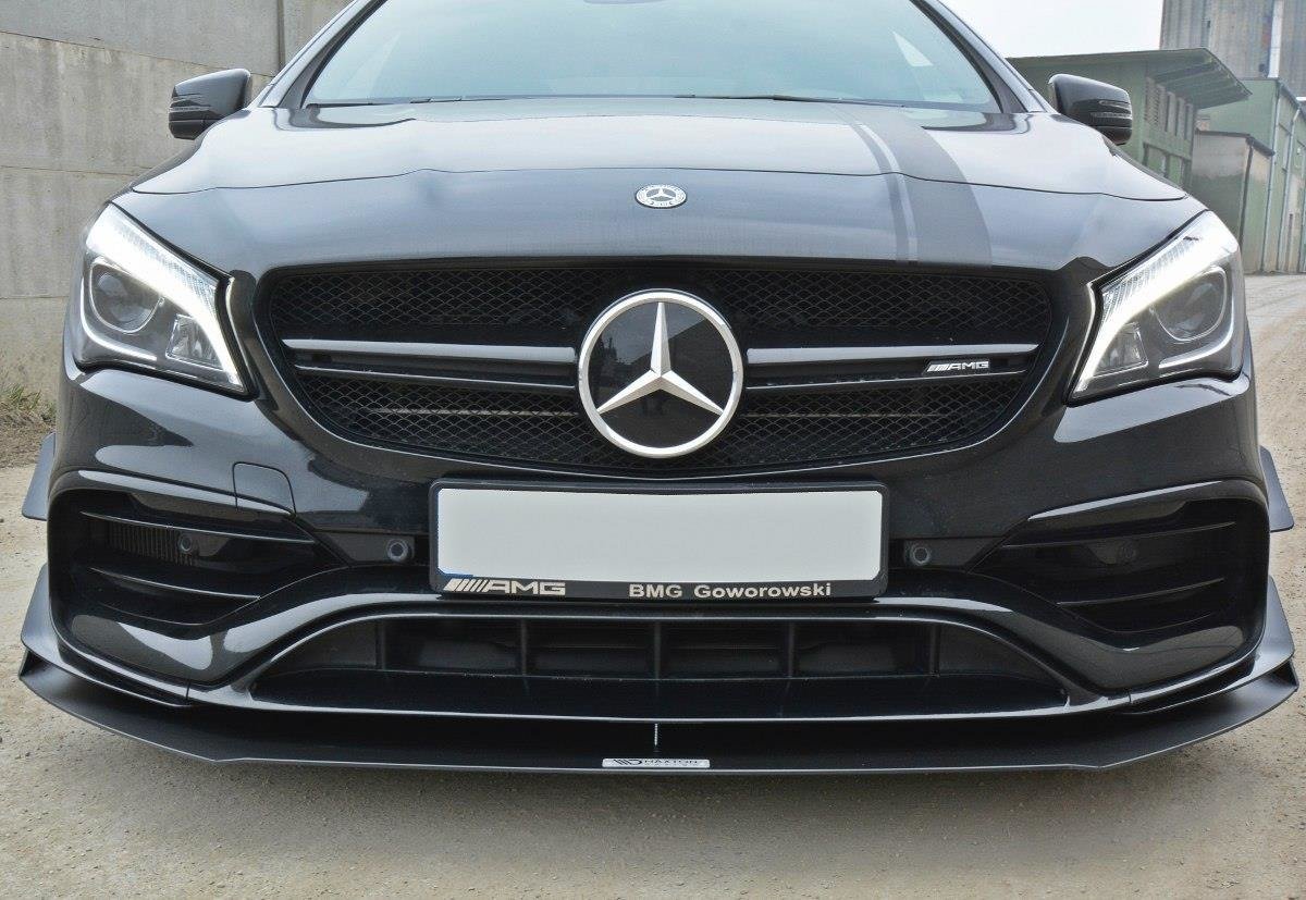 Frontspoiler Mercedes-Benz CLA A45 AMG (C117 / X117) Facelift 2017-2019 | V.1 Racing Black Edition – bilde 3
