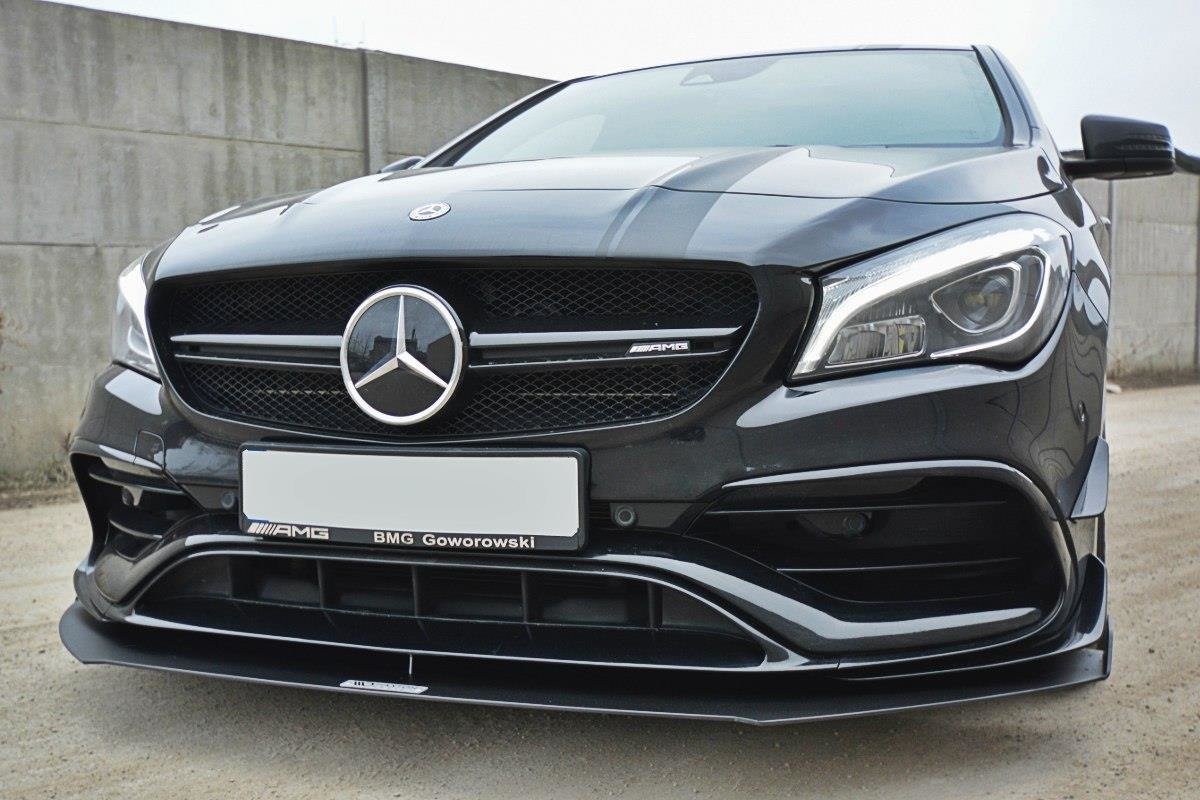 Frontspoiler Mercedes-Benz CLA A45 AMG (C117 / X117) Facelift 2017-2019 | V.1 Racing Black Edition – bilde 4
