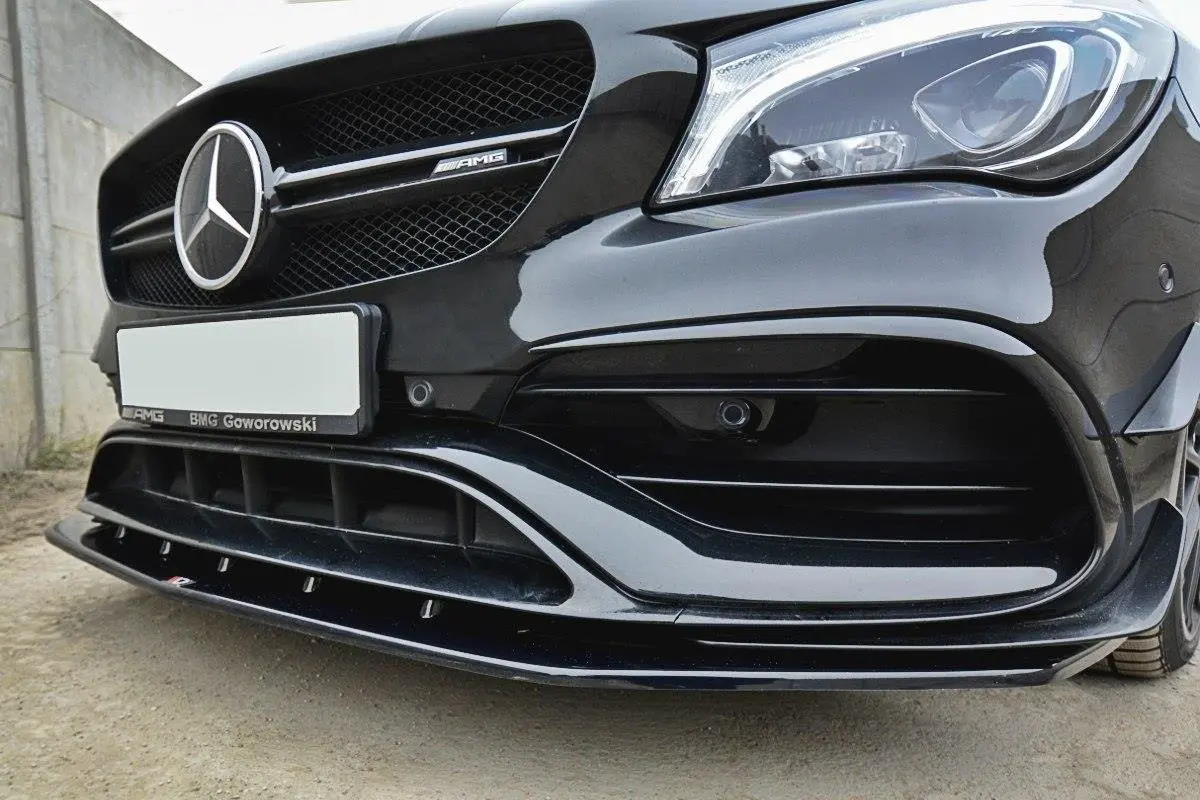 Frontspoiler Mercedes-Benz CLA A45 AMG (C117 / X117) Facelift 2017-2019 | V.1 Racing Black Edition – bilde 3
