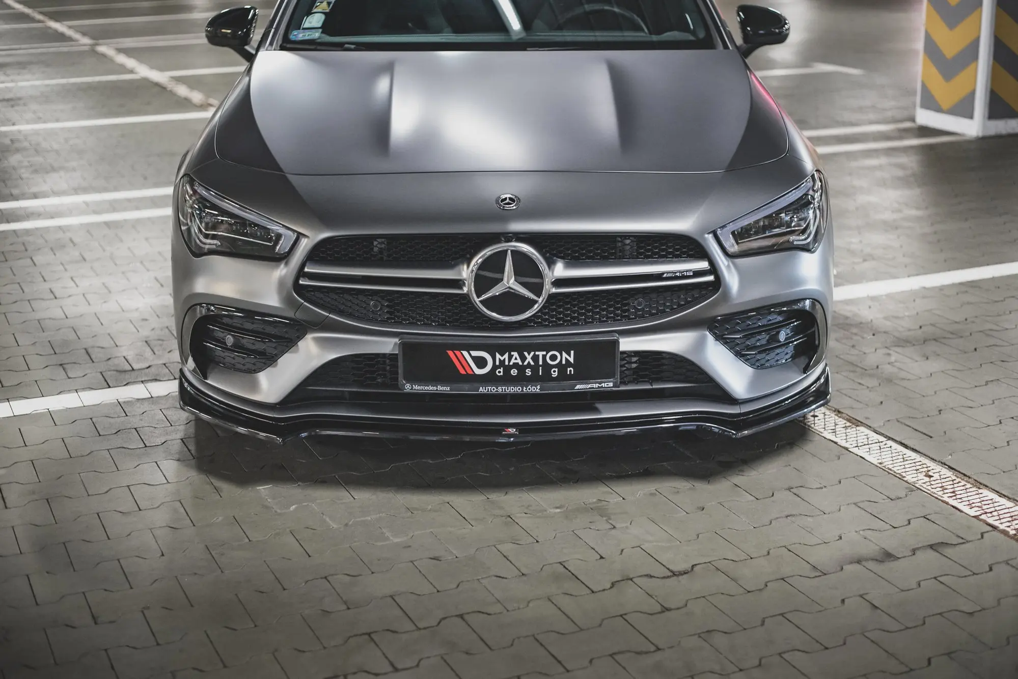 Frontspoiler Mercedes-Benz CLA AMG 35 Aero (C118 / X118) 2019-> | V.1 Glossy Black Edition