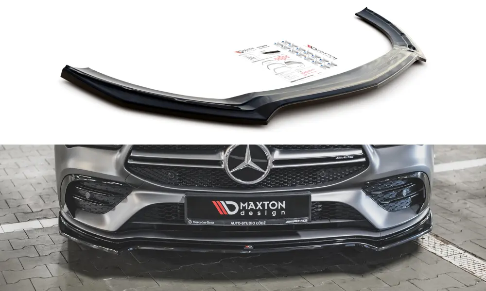 Frontspoiler Mercedes-Benz CLA AMG 35 Aero (C118 / X118) 2019-> | V.1 Glossy Black Edition – bilde 2
