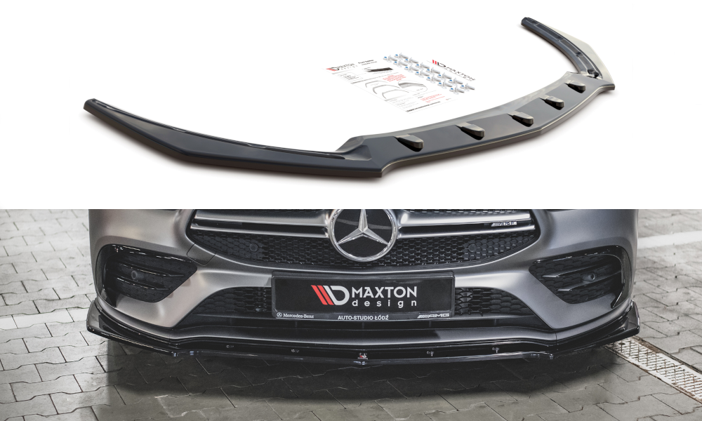 Frontspoiler Mercedes-Benz CLA AMG 35 Aero (C118 / X118) 2019-> | V.2 Glossy Black Edition – bilde 2