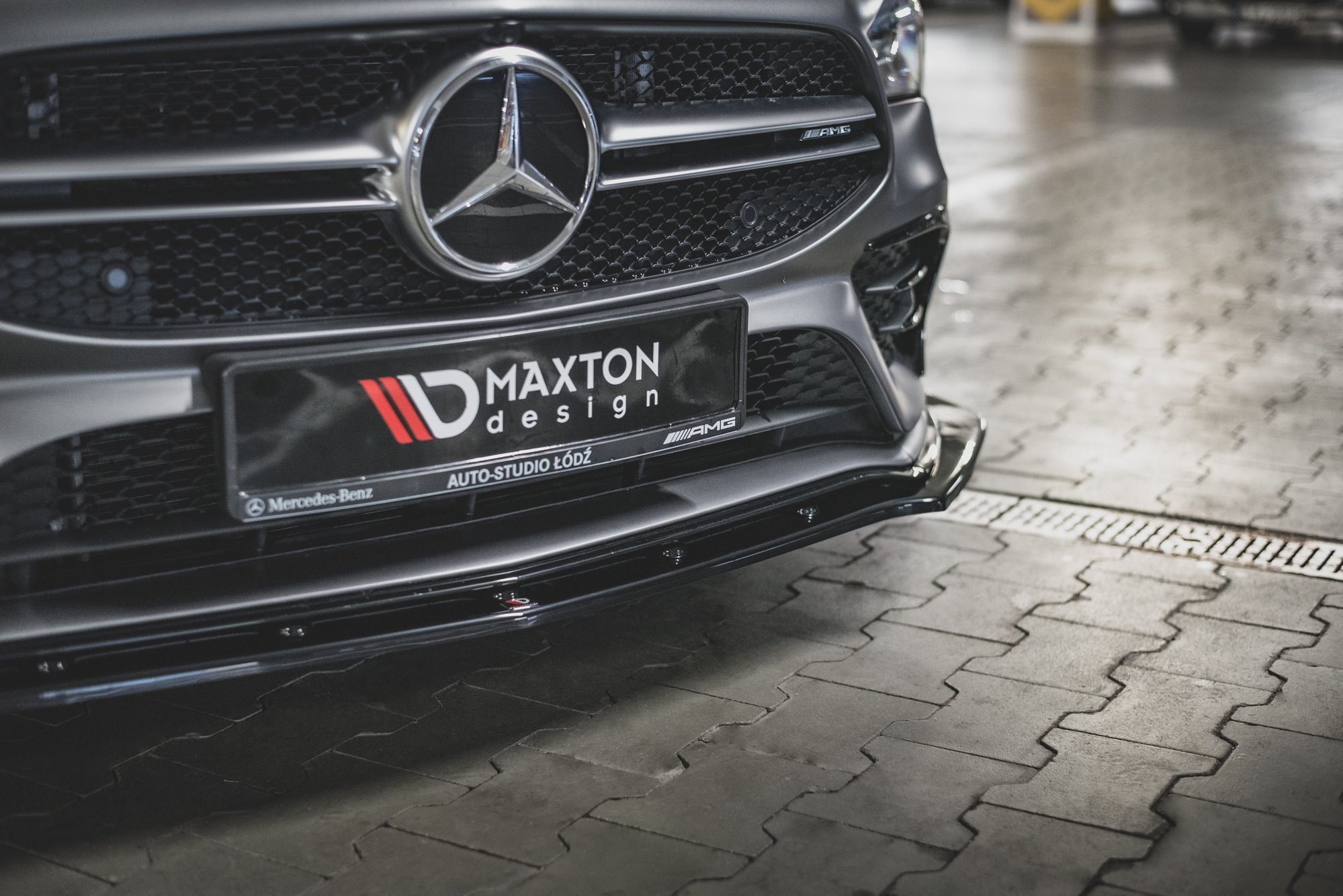 Frontspoiler Mercedes-Benz CLA AMG 35 Aero (C118 / X118) 2019-> | V.2 Glossy Black Edition – bilde 3