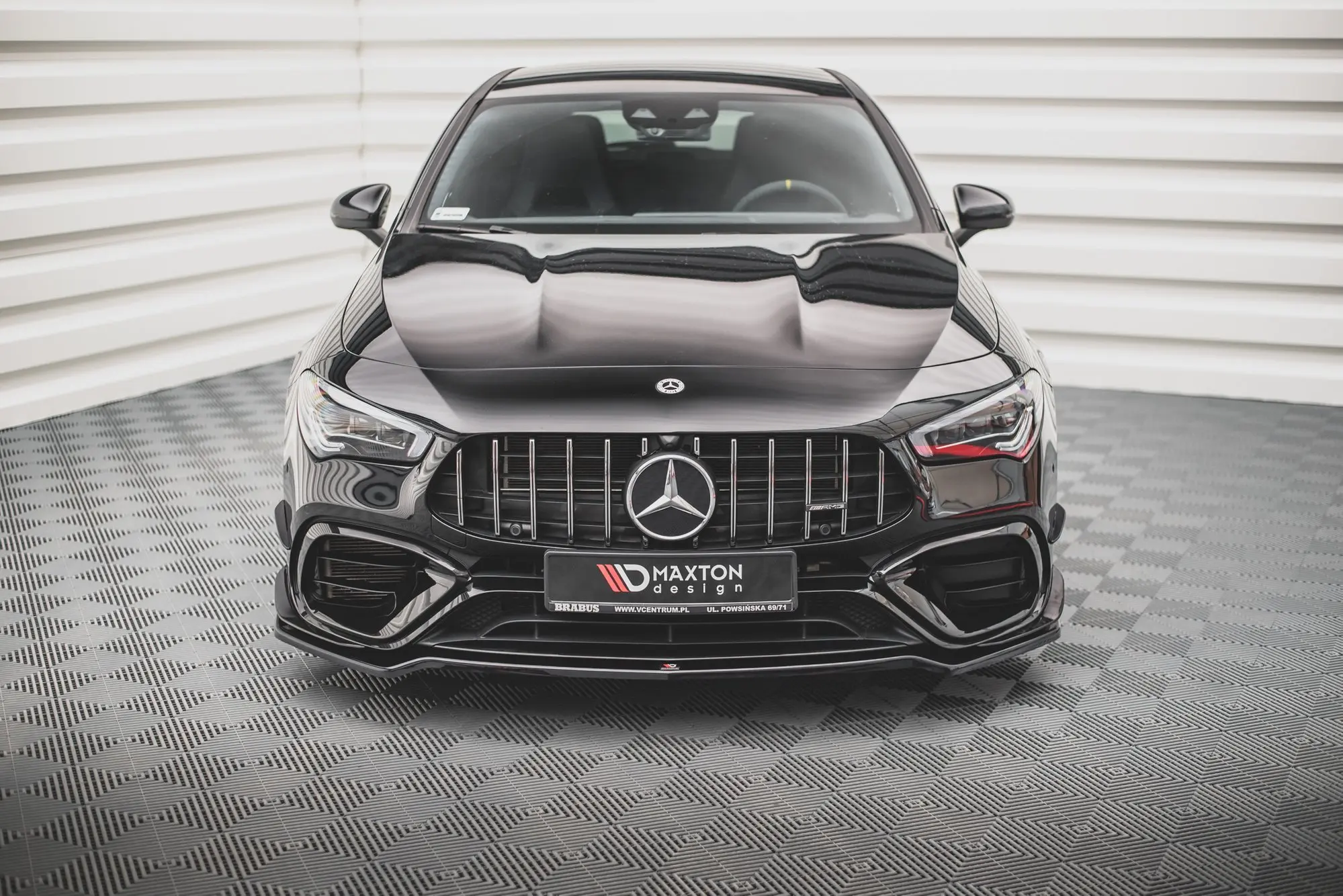 Frontspoiler Mercedes-Benz CLA AMG 45 Aero (C118 / X118) 2019-> | V.1 Glossy Black Edition