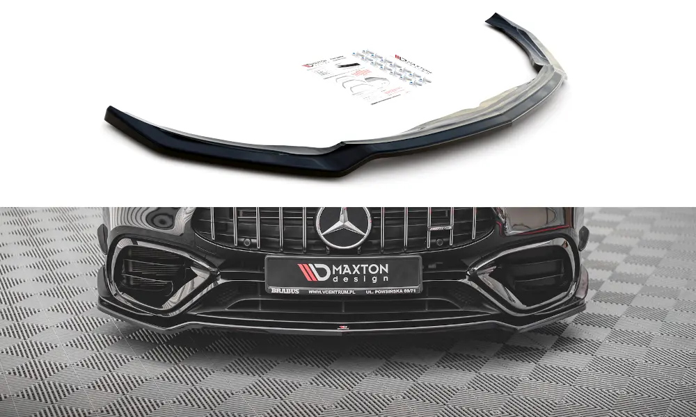 Frontspoiler Mercedes-Benz CLA AMG 45 Aero (C118 / X118) 2019-> | V.1 Glossy Black Edition – bilde 2