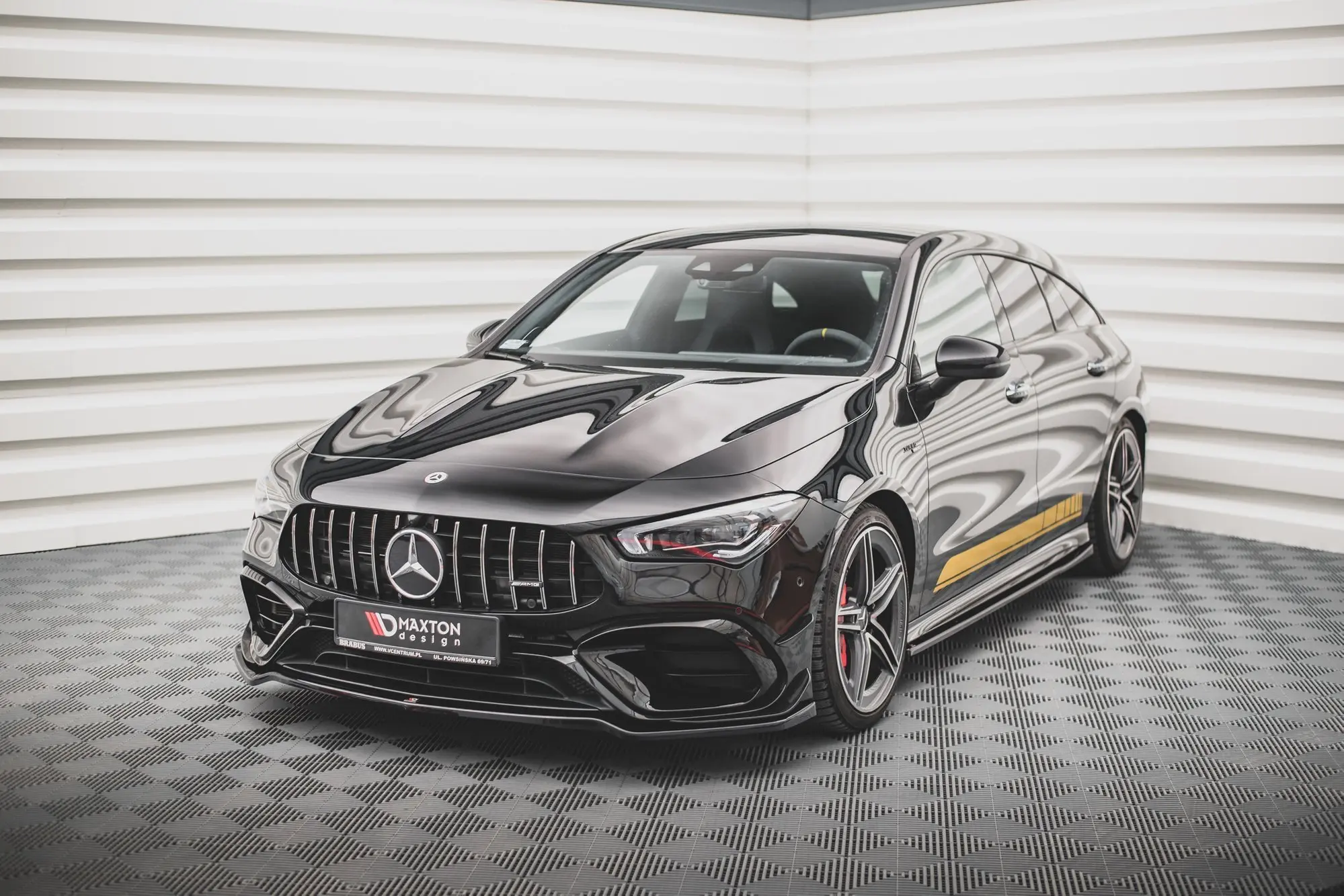 Frontspoiler Mercedes-Benz CLA AMG 45 Aero (C118 / X118) 2019-> | V.1 Glossy Black Edition – bilde 3